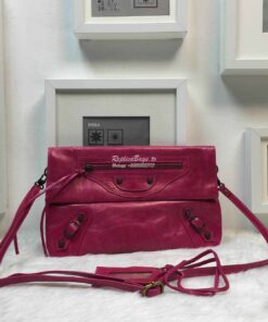 Replica Balenciaga Classic Envelope Strap Rosy PInk 2