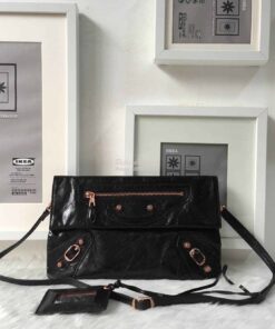 Replica Balenciaga Classic Envelope Strap Black