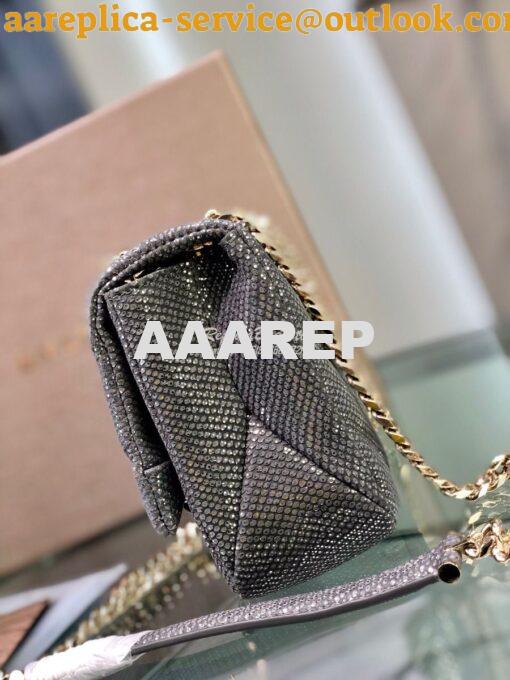 Replica Bvlgari Serpenti Cabochon Small Shoulder Bag 287993 Grey Metal 5