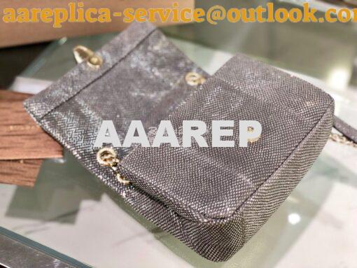 Replica Bvlgari Serpenti Cabochon Small Shoulder Bag 287993 Grey Metal 8