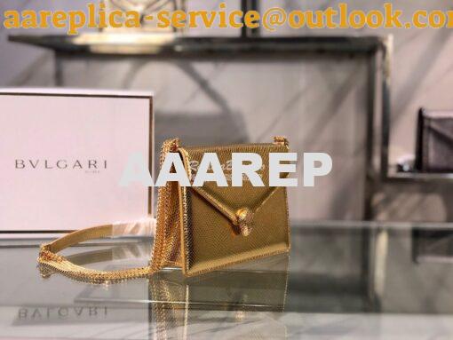 Replica Bvlgari Serpenti Forever Multichain Shoulder Bag 290544 Gold K 2