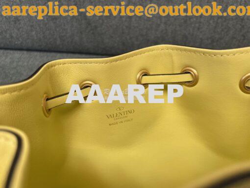 Replica Valentino Mini Bucket Bag In Nappa Leather with VLogo Signatur 6
