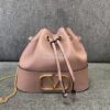 Replica Valentino Mini Bucket Bag In Nappa Leather with VLogo Signatur 10