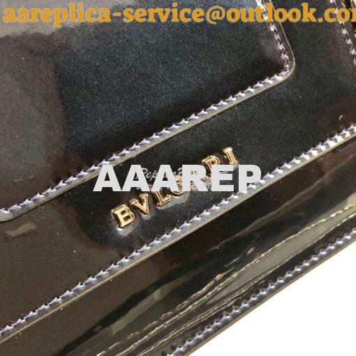 Replica Bvlgari Serpenti Forever Flap Cover Bag in Metallic with Handl 6