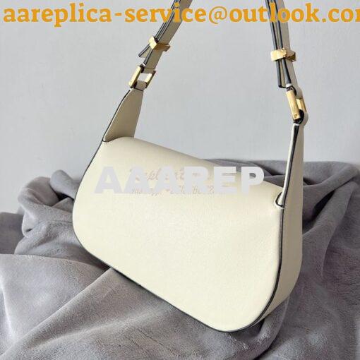Replica Valentino VLogo Chain Calfskin Shoulder Bag 1W2B0K White 19