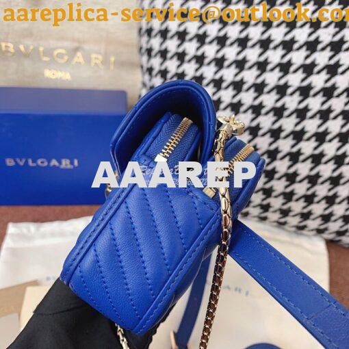 Replica Bvlgari Serpenti Forever Belt Bag 287853 Cobalt Blue 6