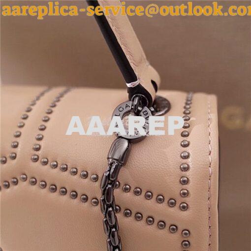 Replica BVLGARI 'Serpenti Forever' Flap cover top handle bag 283171 so 3