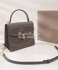 Replica BVLGARI 'Serpenti Forever' Flap cover top handle bag 283171 gr 2