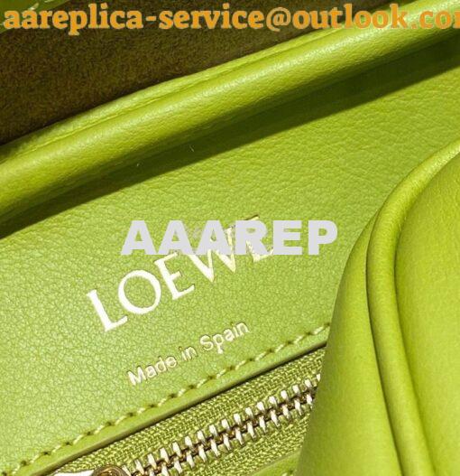 Replica Loewe Amazona 19 Square Bag in Nappa Calfskin A039N10 Lime 7