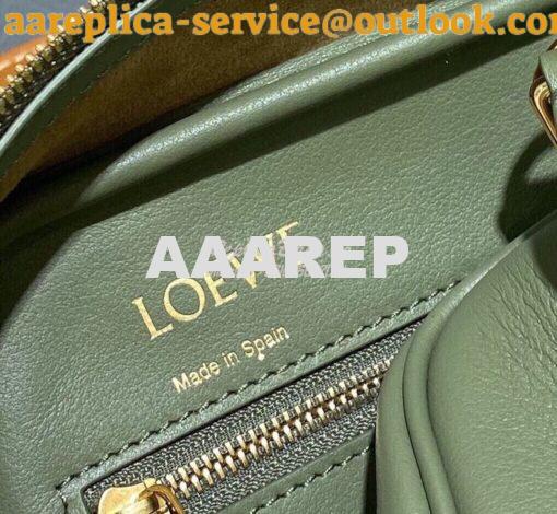 Replica Loewe Amazona 19 Square Bag in Nappa Calfskin A039N10 Avocado 7