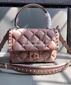 Replica Valentino Candystud Top Handle Bag Pink