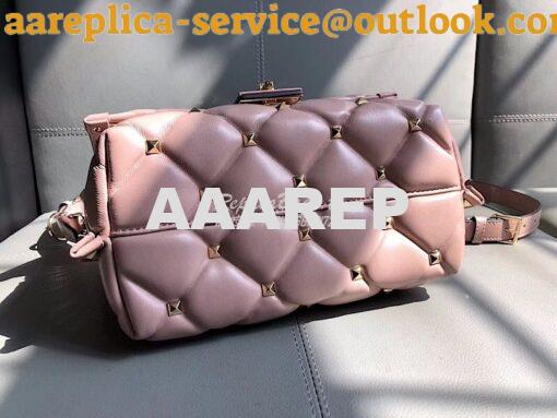 Replica Valentino Candystud Top Handle Bag Pink 5
