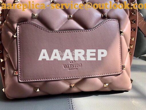 Replica Valentino Candystud Top Handle Bag Pink 9