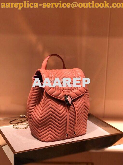 Replica Bvlgari Serpenti Forever Backpack 286538 Zephyr Quartz