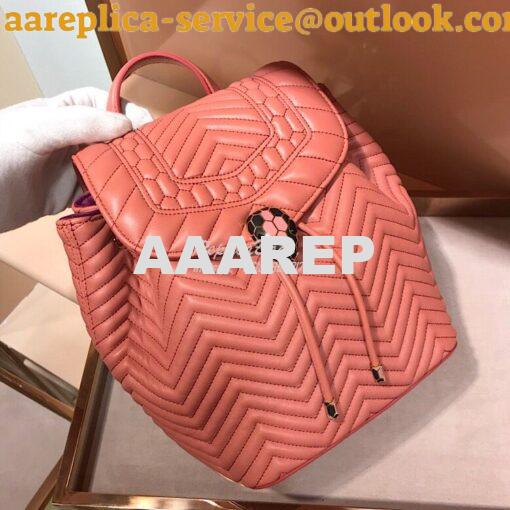 Replica Bvlgari Serpenti Forever Backpack 286538 Zephyr Quartz 2