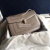 Replica Bvlgari Serpenti Forever Flap Cover Bag With Handle Grey Small 16
