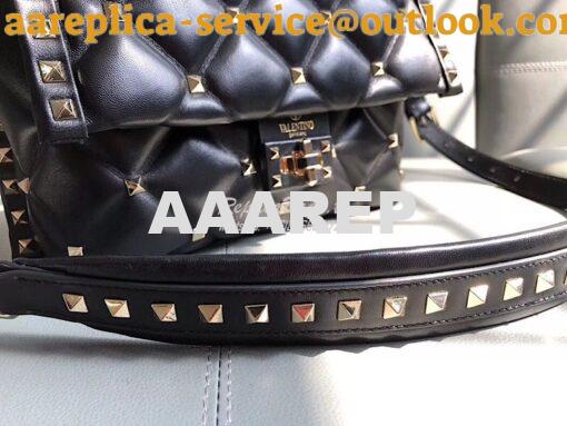 Replica Valentino Candystud Top Handle Bag Black 4