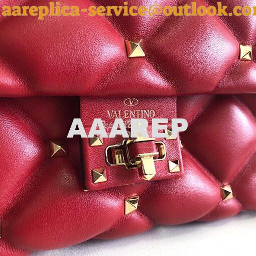 Replica Valentino Candystud Top Handle Bag Red 4