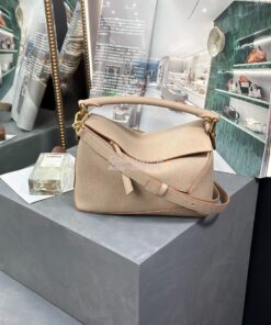 Replica Loewe Small Puzzle Bag In Soft Grained Calfskin A510P60 Sand