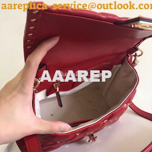 Replica Valentino Candystud Top Handle Bag Red 9