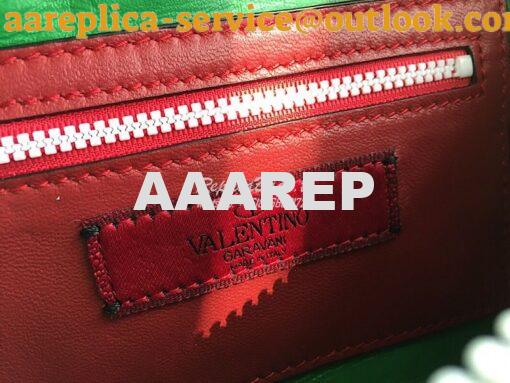 Replica Valentino Free Rockstud Spike Belt Bag Green 8