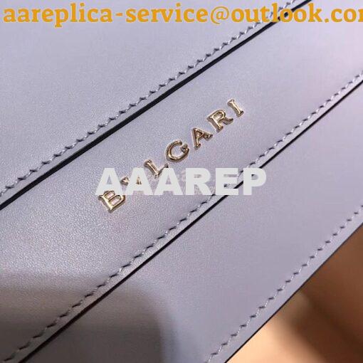 Replica Bvlgari Serpenti Forever Flap Cover Bag 284954 Baby Blue 7