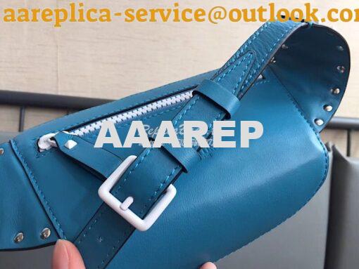 Replica Valentino Free Rockstud Spike Belt Bag Azure 5
