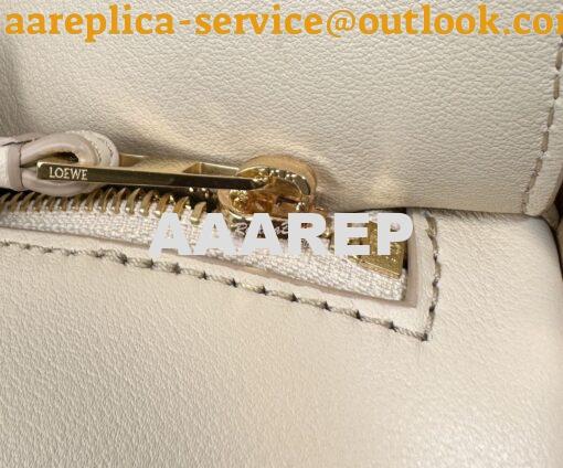 Replica Loewe Small Puzzle Bag In Classic Calfskin A510P60 Angora/Dust 8