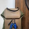 Replica Loewe Goya Backpack in Soft Natural Calfskin 66009 Taupe/Khaki