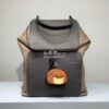 Replica Loewe Goya Backpack in Soft Natural Calfskin 66009 Dark Brown/