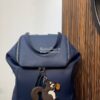 Replica Loewe Goya Backpack in Soft Natural Calfskin 66009 Deep Blue