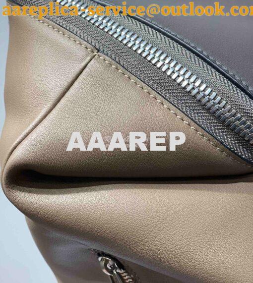 Replica Loewe Goya Backpack in Soft Natural Calfskin 66009 Dark Brown/ 8