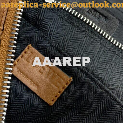 Replica Loewe Goya Backpack in Soft Natural Calfskin 66009 Rust 5