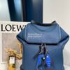 Replica Loewe Goya Backpack in Soft Natural Calfskin 66009 Black 12