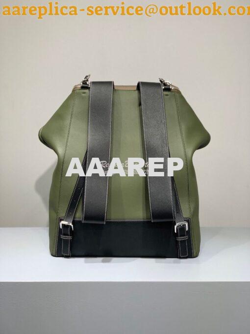 Replica Loewe Goya Backpack in Soft Natural Calfskin 66009 Taupe/Khaki 13
