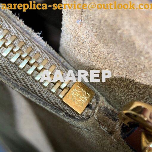 Replica Loewe Gate Top Handle Small Bag 66053 Light Caramel/Pecan 9
