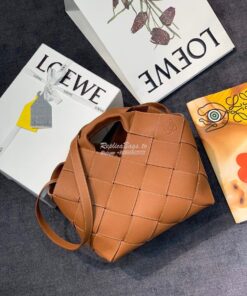 Replica Loewe Woven Basket Bag 66081 Tan 2