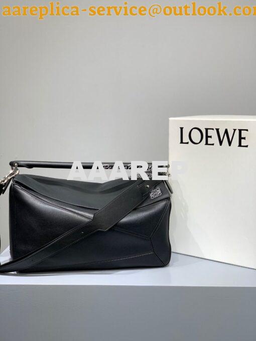 Replica Loewe Puzzle Large Bag 66003 Black 2