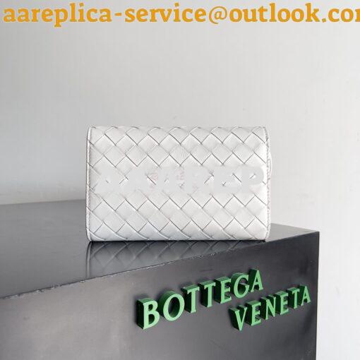 Replica Bottega Veneta BV Andiamo Large Flap Wallet 741504 Lambskin Wh 10