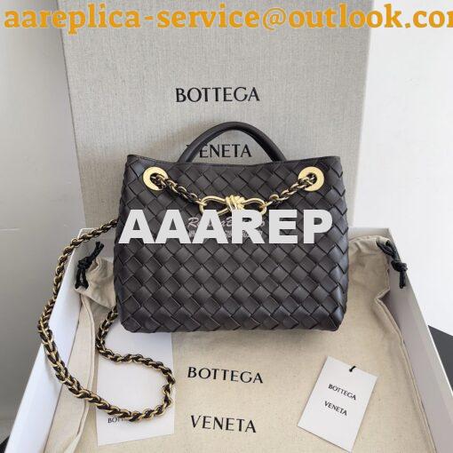 Replica Bottega Veneta BV Small Andiamo With Chain 786008 Fondant Intr