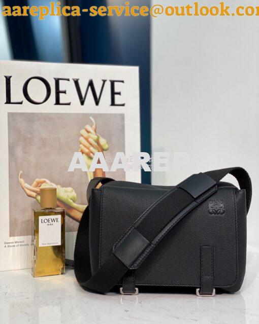 Replica Loewe Military Messenger Xs Bag 66046 Black 2