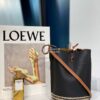Replica Loewe Gate Bucket in Canvas 66088 Black