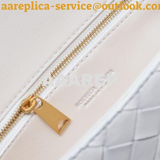 Replica Bottega Veneta Mini Andiamo White Lamb Leather Shoulder Bag 7