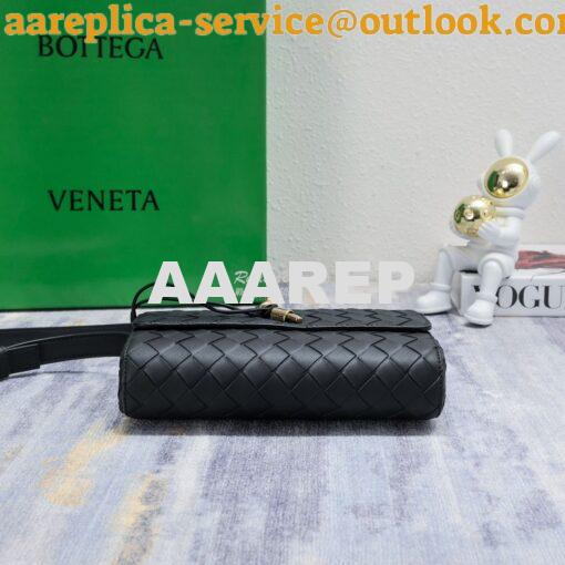 Replica Bottega Veneta Mini Andiamo Black Lamb Leather Shoulder Bag 3