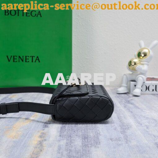 Replica Bottega Veneta Mini Andiamo Black Lamb Leather Shoulder Bag 4