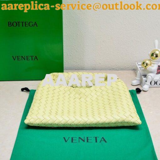 Replica Bottega Veneta BV Small Hop Intrecciato Leather 763966 Yellow 3