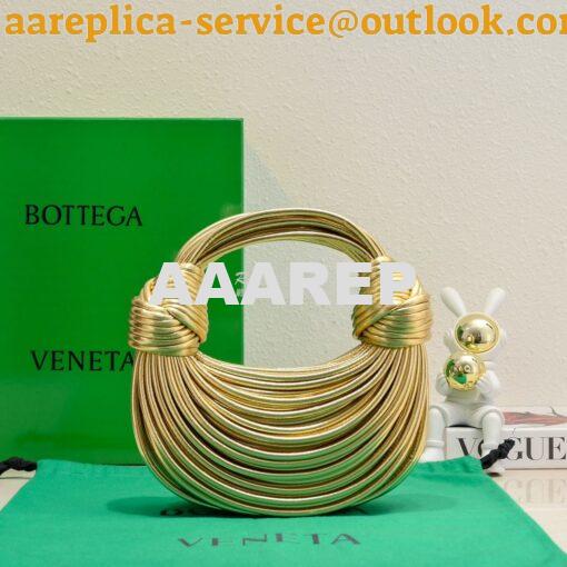 Replica Bottega Veneta Double Knot Mini Bag 680934 Gold