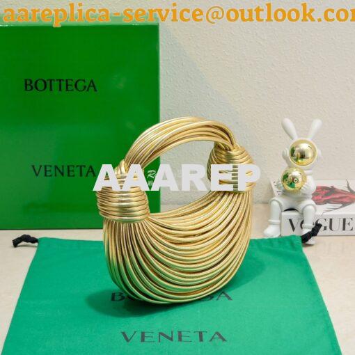 Replica Bottega Veneta Double Knot Mini Bag 680934 Gold 2