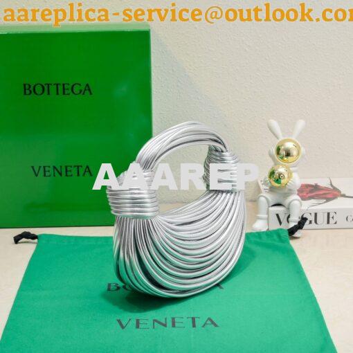 Replica Bottega Veneta Double Knot Mini Bag 680934 Silver 2