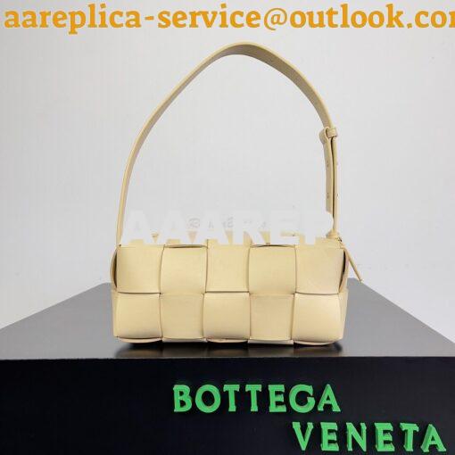 Replica Bottega Veneta BV Small Brick Cassette Calfskin 729251 Ice Cre